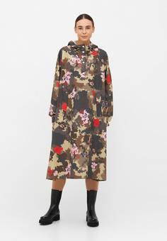 Rückansicht von Ilse Jacobsen RAIN221SPP Poncho Damen Floral Camo