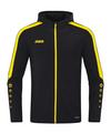 JAKO Power Kapuzenjacke Trainingsjacke Herren - schwarzgelb
