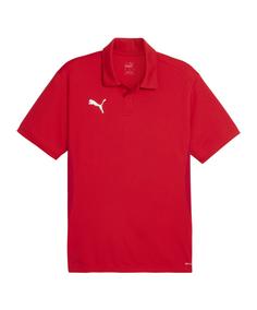 PUMA teamGOAL Polo Poloshirt Herren rotweissrot