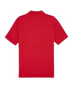 Rückansicht von PUMA teamGOAL Polo Poloshirt Herren rotweissrot
