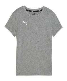 PUMA teamGOAL Casuals T-Shirt Damen T-Shirt Damen grauweiss