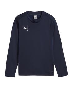 PUMA teamGOAL Training Sweatshirt Kids Funktionssweatshirt Kinder dunkelblaublauweiss