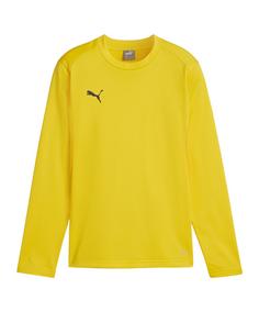 PUMA Sweatshirt Kids Funktionssweatshirt Kinder gelbschwarz