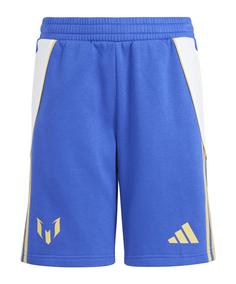 adidas Messi Short Kids Fußballshorts Kinder blauweiss