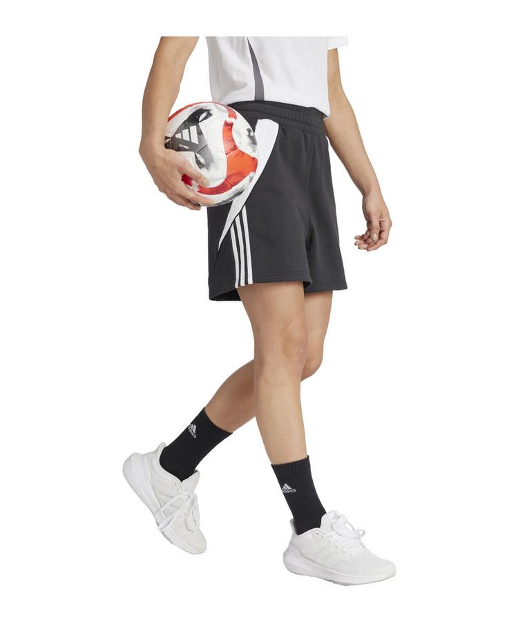 adidas adidas Tiro 24 Sweatshort Damen Fu&szlig;ballshorts Damen - schwarzweiss - 2 | SportScheck