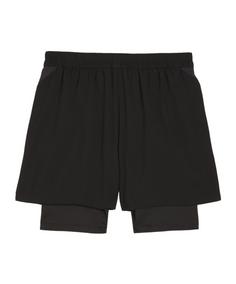 Rückansicht von PUMA teamGOAL 2in1 Short Fußballshorts Herren schwarzweiss