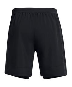 Rückansicht von Under Armour Launch 7" 2in1 Laufshort Fußballshorts Herren schwarz