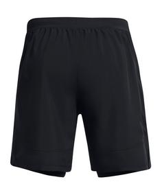 Rückansicht von Under Armour Launch 7in 2-In-1 Short Fußballshorts Herren schwarz