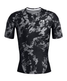 Under Armour HeatGear Isochill Printed T-Shirt Funktionsshirt Herren schwarz