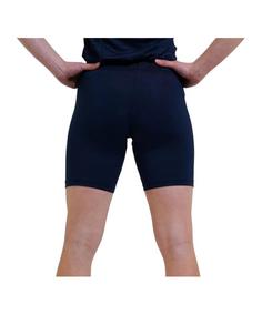 Rückansicht von Nike Stock Tight Short Damen Laufshorts Damen blau