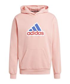 adidas Future Icons Badge of Sport Hoody T-Shirt Herren rosa