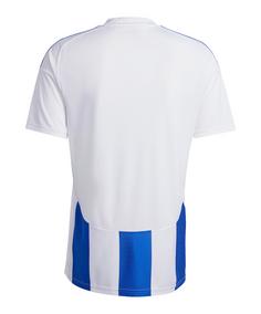 Rückansicht von adidas Striped 24 Trikot Fußballtrikot Herren weissblau