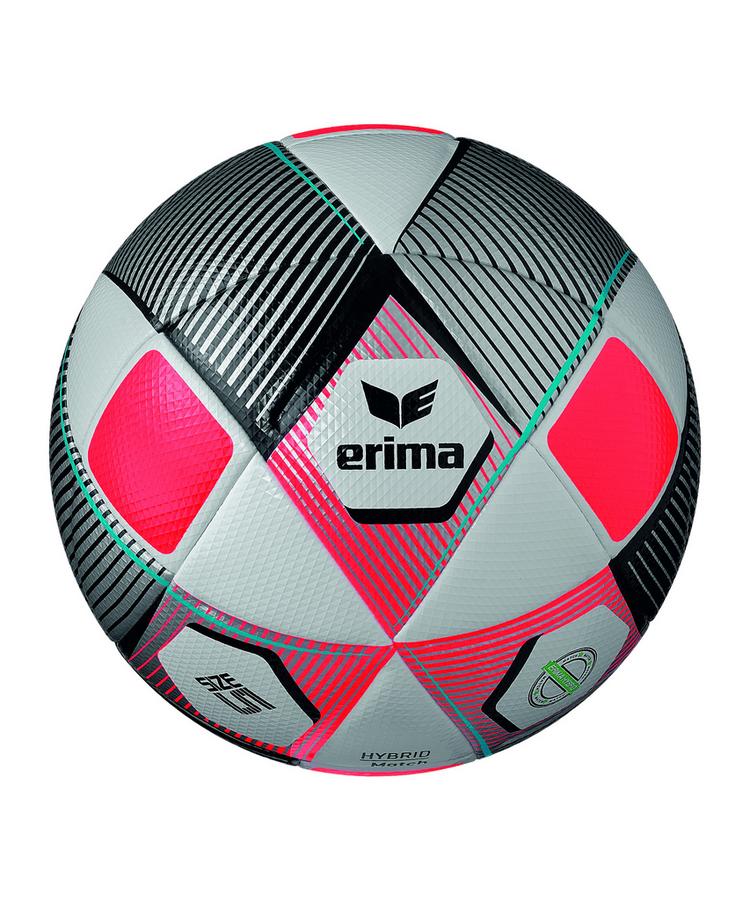 Erima Erima Hybrid Match Spielball Fu&szlig;ball - silberrot - 0 | SportScheck