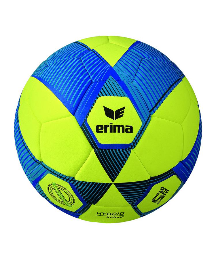 Erima Erima Hybrid Indoor Trainingsball Fu&szlig;ball - gelbblau - 0 | SportScheck