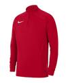 Nike NK TM Training Quarterzip Sweatshirt Laufshirt Herren - rot