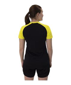 Rückansicht von JAKO Iconic T-Shirt Damen T-Shirt Damen schwarzgelb