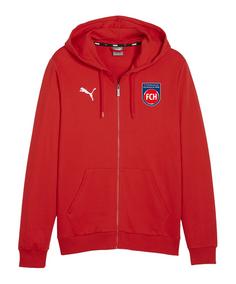 PUMA 1. FC Heidenheim Kapuzenjacke Trainingsjacke rot