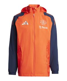 adidas Manchester United Regenjacke Trainingsjacke rotblau