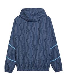 Rückansicht von PUMA Manchester City PreMatch Jacke 2024/2025 Trainingsjacke blaublau