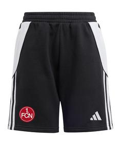 adidas 1.FC Nürnberg Travel Short Kids Fußballshorts Kinder schwarz