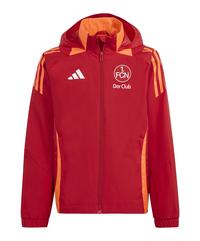 adidas 1.FC N&uuml;rnberg Allwetterjacke Kids Trainingsjacke Kinder - rot