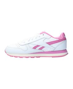 Rückansicht von Reebok Classic Leather Kids Sneaker Kinder weissrosa