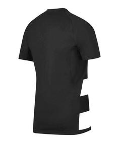 Rückansicht von Nike Team Crew Razor Rugby Trikot Fußballtrikot Herren schwarz