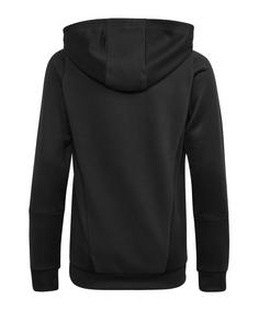 Rückansicht von adidas Tiro 23 Competition Hoody Kids Funktionssweatshirt Kinder schwarzschwarz