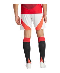 Rückansicht von adidas Manchester United Short Home 2024/2025 Fußballshorts weiss