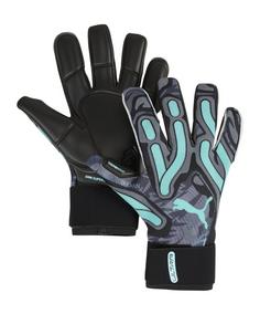 PUMA ULTRA Ultimate RUSH Hybrid TW-Handschuhe Torwarthandschuhe graublauschwarz