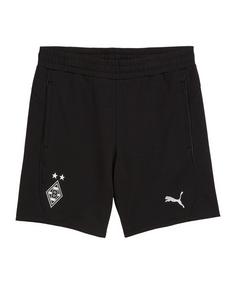 PUMA Borussia Mönchengladbach Casual Short Fußballshorts schwarzsilber