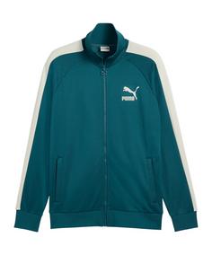 PUMA T7 Iconic Jacke Sweatjacke Herren gruen