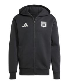 adidas Olympique Lyon Anthem Jacke Trainingsjacke schwarz