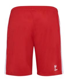 Rückansicht von hummel SSV Jahn Regensburg Short Home 2024/2025 Fußballshorts rot