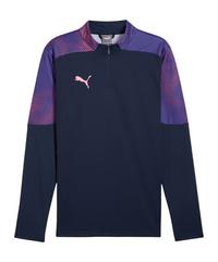 PUMA IndividualFinal 1/4 Zip Top Sweatshirt Funktionssweatshirt Herren - blaulila