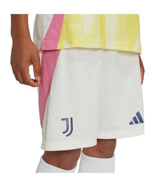 Rückansicht von adidas Juventus Turin Short Away 2024/2025 Kids Fußballshorts Kinder weiss