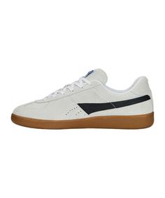 Rückansicht von PUMA Handball Sneaker Weiß Hallenschuhe weissbraun