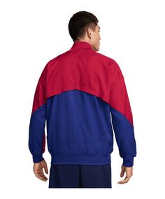 Rückansicht von Nike FC Barcelona Anthem Jacke Trainingsjacke blau