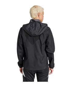 Rückansicht von adidas Tiro 24 Competition Allwetterjacke Damen Regenjacke Damen schwarzgrau