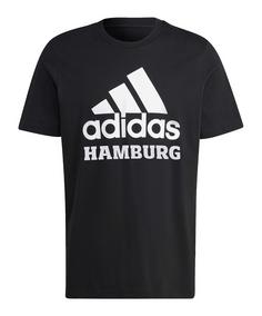 adidas Hamburger SV Big Logo T-Shirt Fanshirt schwarz