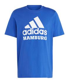 adidas Hamburger SV Big Logo T-Shirt Fanshirt blau