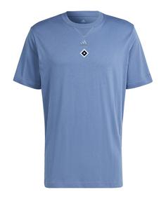 adidas Hamburger SV SNZ T-Shirt Fanshirt blau