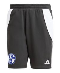 adidas FC Schalke 04 Short Fu&szlig;ballshorts - schwarzweiss