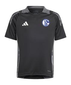 adidas FC Schalke 04 Tiro Trainingsshirt Kids Fanshirt Kinder schwarz