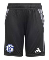 adidas FC Schalke 04 Short Kids Fu&szlig;ballshorts - schwarz