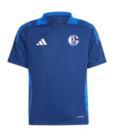 adidas FC Schalke 04 Trainingsshirt Kids Dunkel Fanshirt Kinder blau