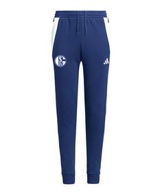 adidas FC Schalke 04 Hose Kids Dunkel Trainingshose Kinder blau