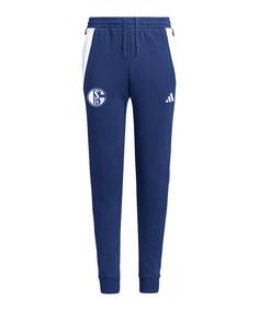 adidas FC Schalke 04 Hose Kids Dunkel Trainingshose Kinder blau