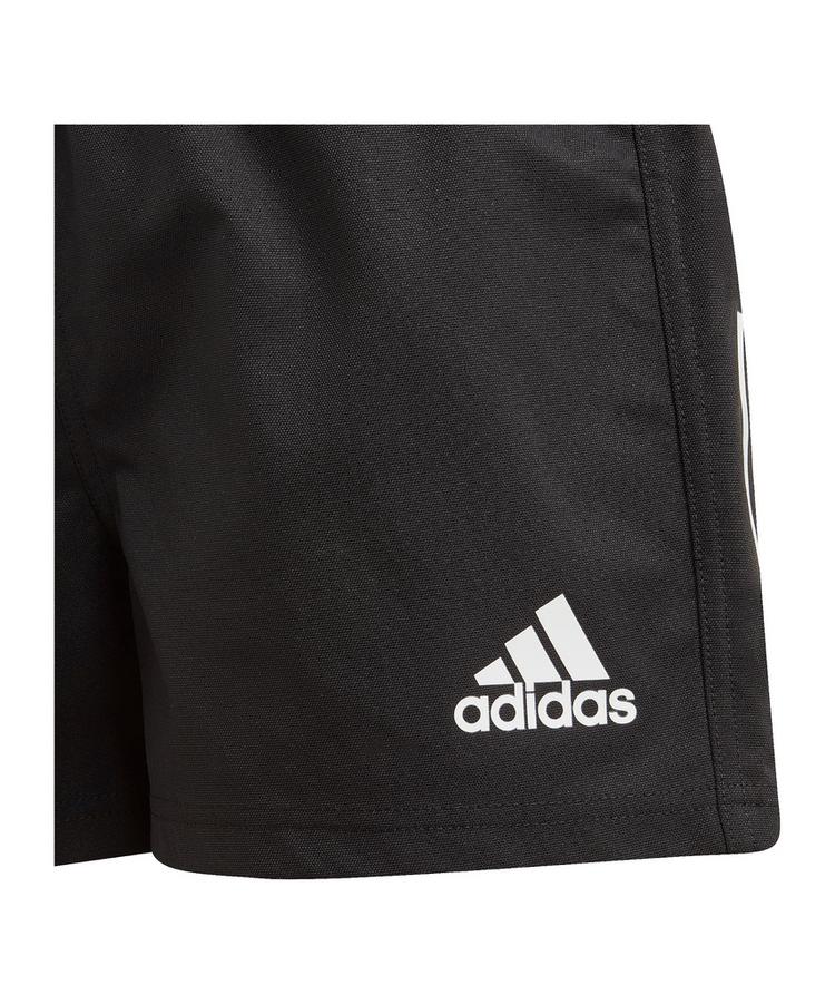 adidas adidas Rugby 3S Short Kids Fu&szlig;ballshorts Kinder - schwarzweiss - 1 | SportScheck