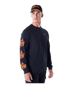 New Era Ne Flag Flame T-Shirt T-Shirt Herren schwarz